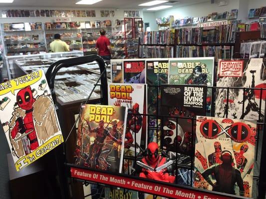 Love that they have a Deadpool display!