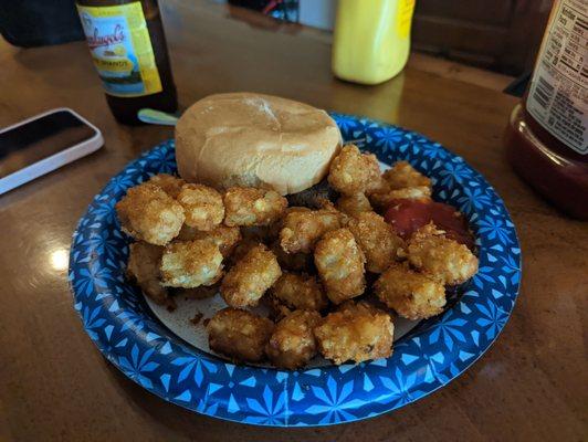 Hot beef with tots