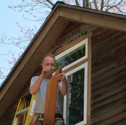 Installing new window over garage.