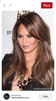 What I wanted my hair to look like. Not exact but at least close to it.