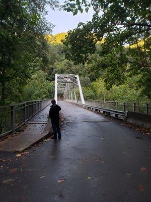 Little walk on the bridge with coworkers