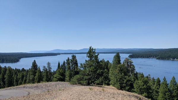 Lake view from overlook at the end of the peninsula road