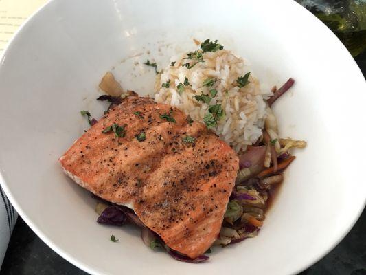 Salmon and rice, very tasty