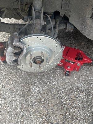 New rotors and brake pads replaced