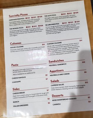 Menu Back