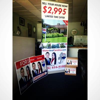 We have Real Estate Marketing Materials to fit any budget! Banners, EDDM Flyers and Signs.