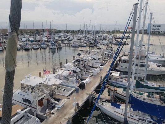 Above deck Rigging