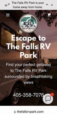 The Falls RV Park website is just a click away! You can book your next stay online. Call us to inquiry about rates and availabilities.