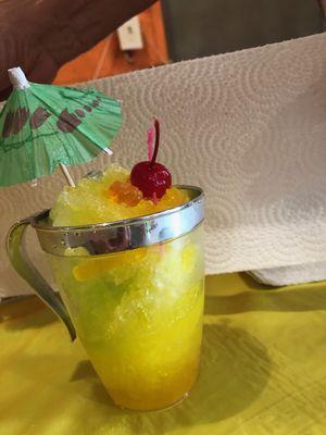 Pineapple snowcone