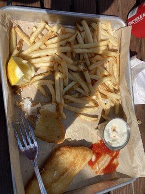 Fish and lots of chips