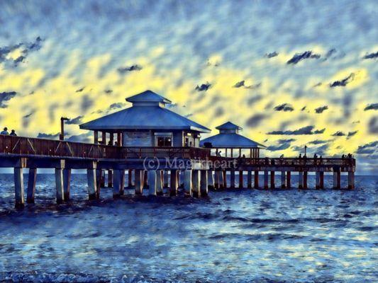 Ft Myers Pier by Magikheart