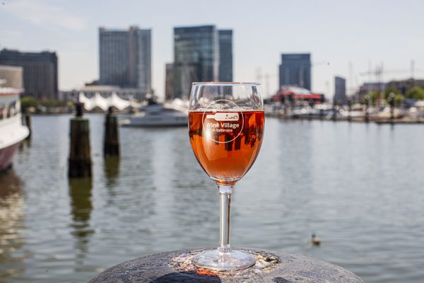 Enjoy the free wine festival at the Inner Harbor in Baltimore.