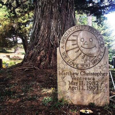 Cutest tombstone ever.