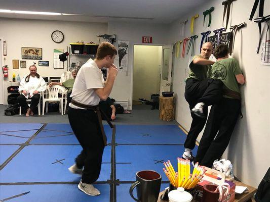 Two-on-One freestyle in the Adult class.