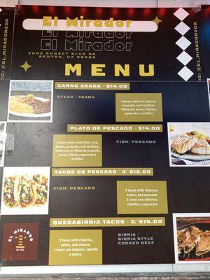 Menu part 2