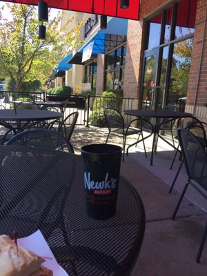 Try the patio during nice weather.