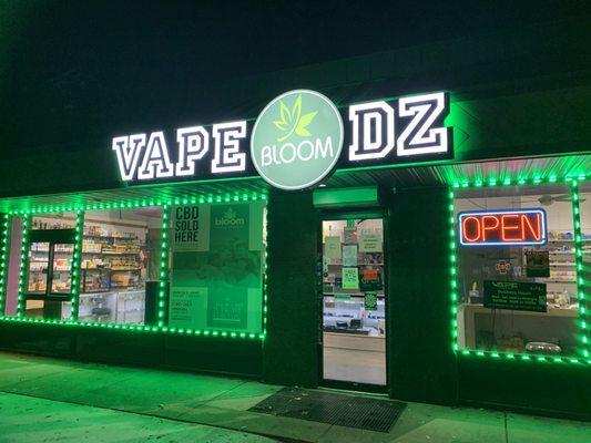 Front of vape store