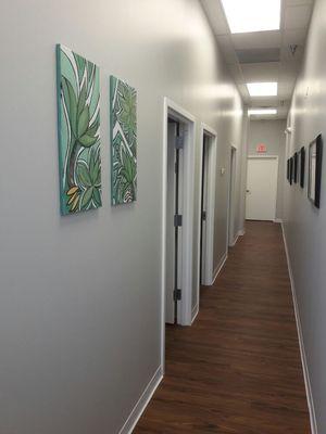 A glimpse into the hall of Elemental Chiropractic.