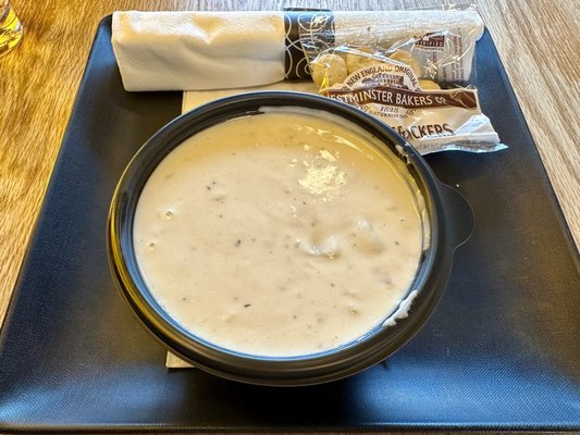 New England clam chowder