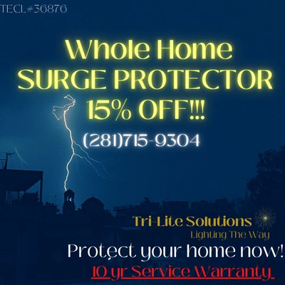 PROTECT YOUR HOME FROM ELECTRICAL SURGES