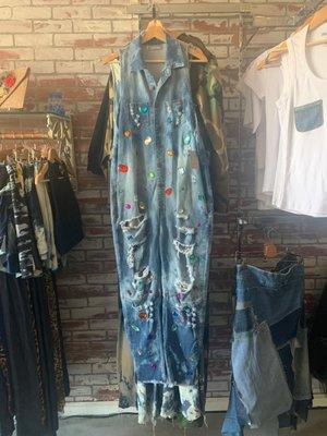 Denim Jumpier with Rhinestones