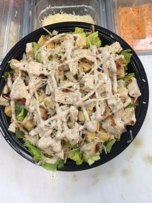 Chicken caesar salad!!!!