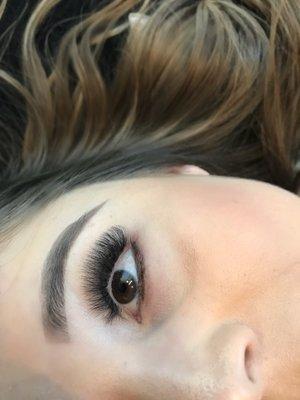 Volume lash extensions