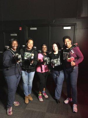 Laser tag outing.