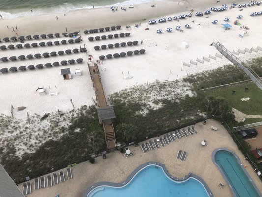 Beach view from the 14th floor