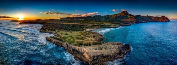 Aerial of South East Kauai. Mahaulepu.