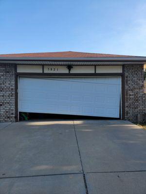 My garage door last night