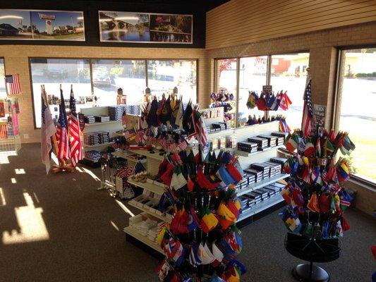 We carry a wide variety of flags for every state, country, USC and Clemson, as well as a numerous historical and decorative flags.