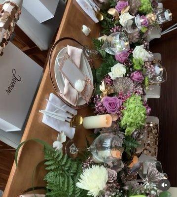 Custom Bridal shower at a restaurant. We provide everything.