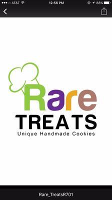 Rare Treats NYC logo. We sell gourmet handmade cookies with unique flavor.