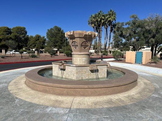 Greek Orthodox Church Fountains are looking new again! CT helped to repair the concrete and Tile Savers replace all the tiles.