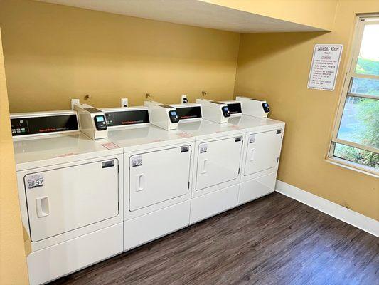 Coin, Card and Phone App Operated Laundry Equipment!