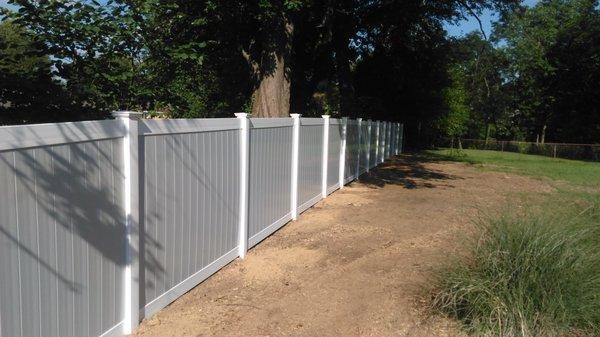 Maintenance Free Illusions Vinyl Privacy fence.