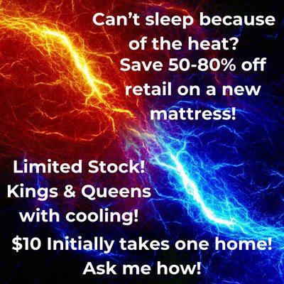 Sleep cooler tonight on a new mattress with Cooling Technology!