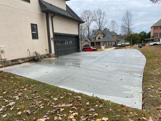 Complete driveway replacement in Lawrenceville, GA.