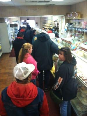 The line on Paczki Day, 2013