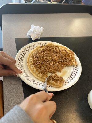 Peanut butter waffle