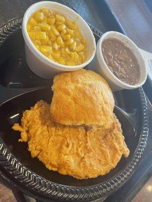 Pork Chop. Pretty damn good for a quick lunch!