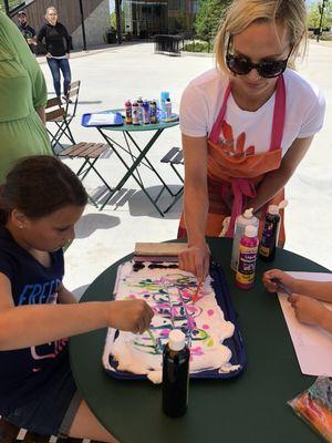 Pop Up Art Cart at Titletown