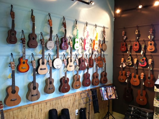 Wall of Ukuleles