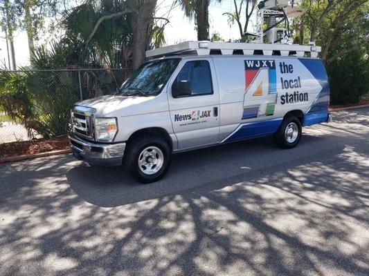 Keeping Jacksonville's best news team News4Jax vehicles ready for reporting!