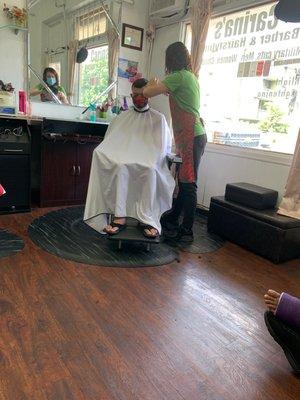 Here for Reign's haircut...