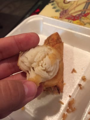 Fake scallop made of dough.