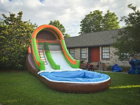 A 16' inflatable water slide.