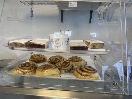 They also offer cinnamon buns, cupcakes, and other pastries.