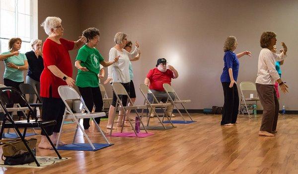 We offer speciality classes like chair yoga and Tai Chi!